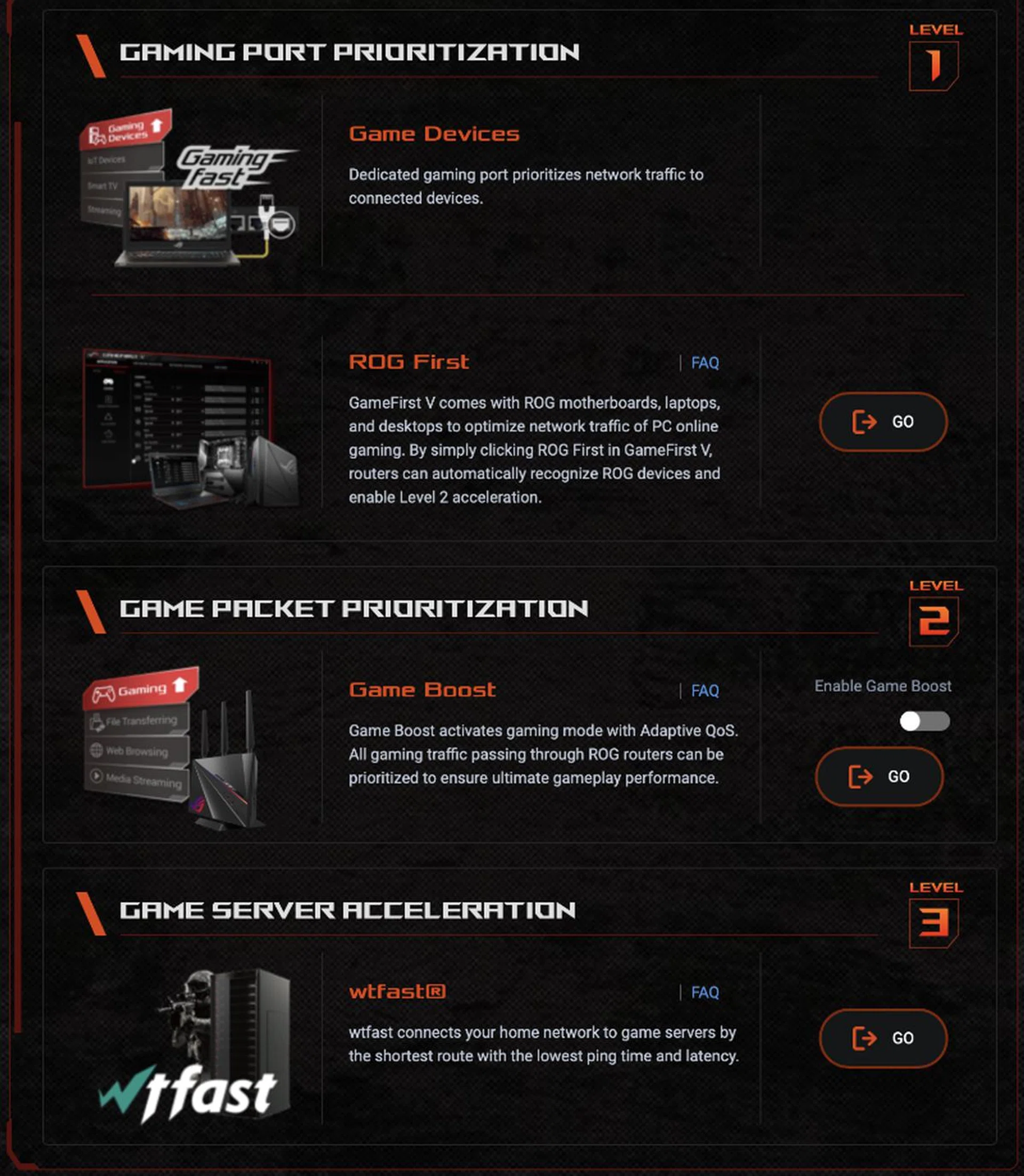 One of the key feature of ROG gaming routers is how they prioritise gaming traffic.