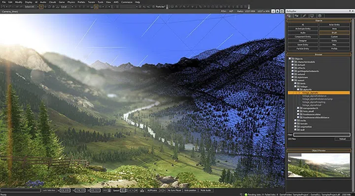 Amazon Lumberyard editor