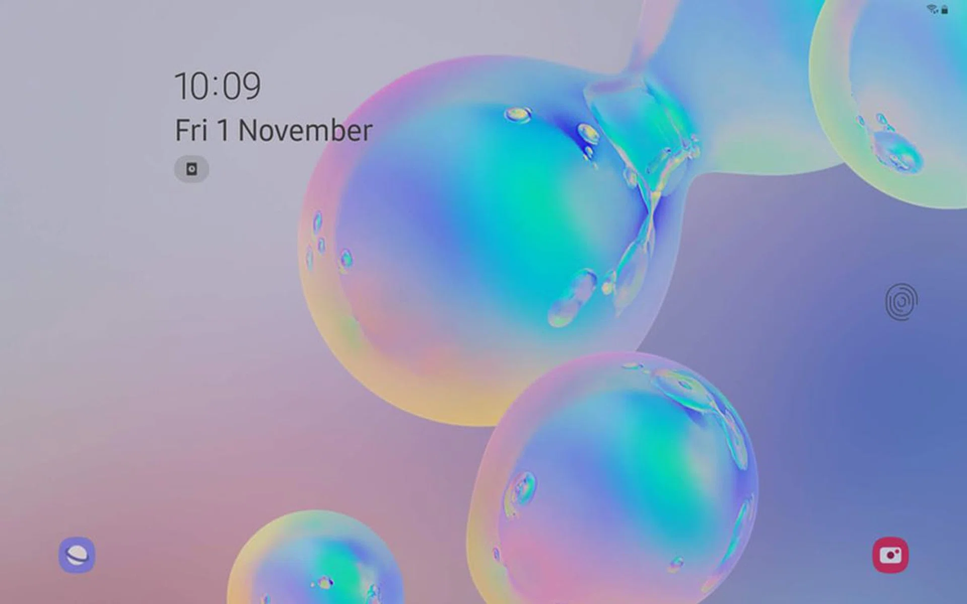 Notice the on-screen fingerprint scanner indicator?