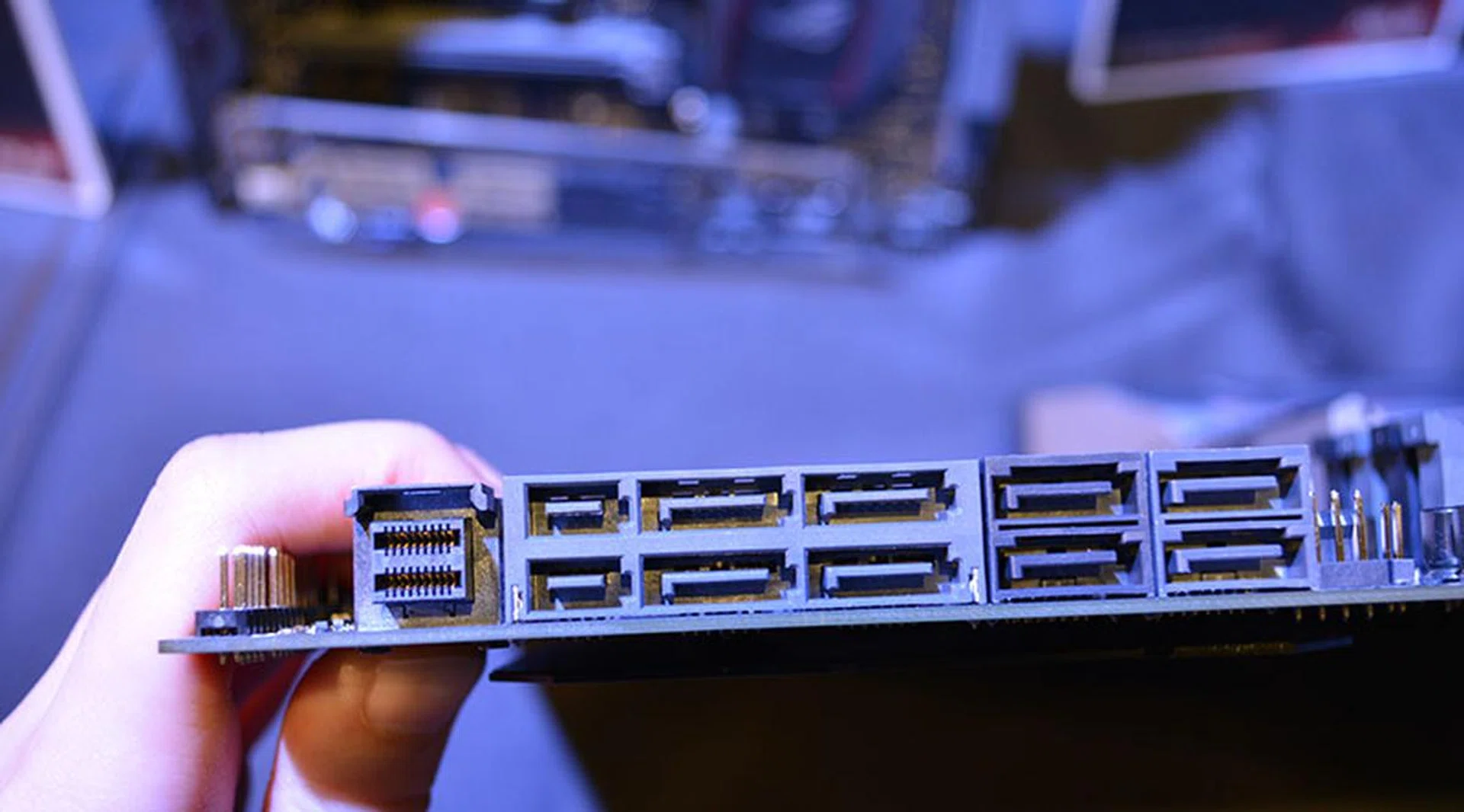 The U.2 connector sits beside the SATA Express ports.