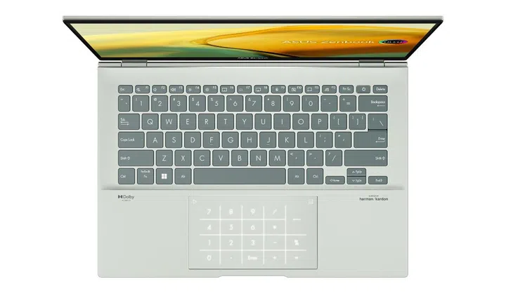 The keyboard has been slightly changed. It's missing the column of navigational keys that ZenBooks typically have. (Image source: ASUS)