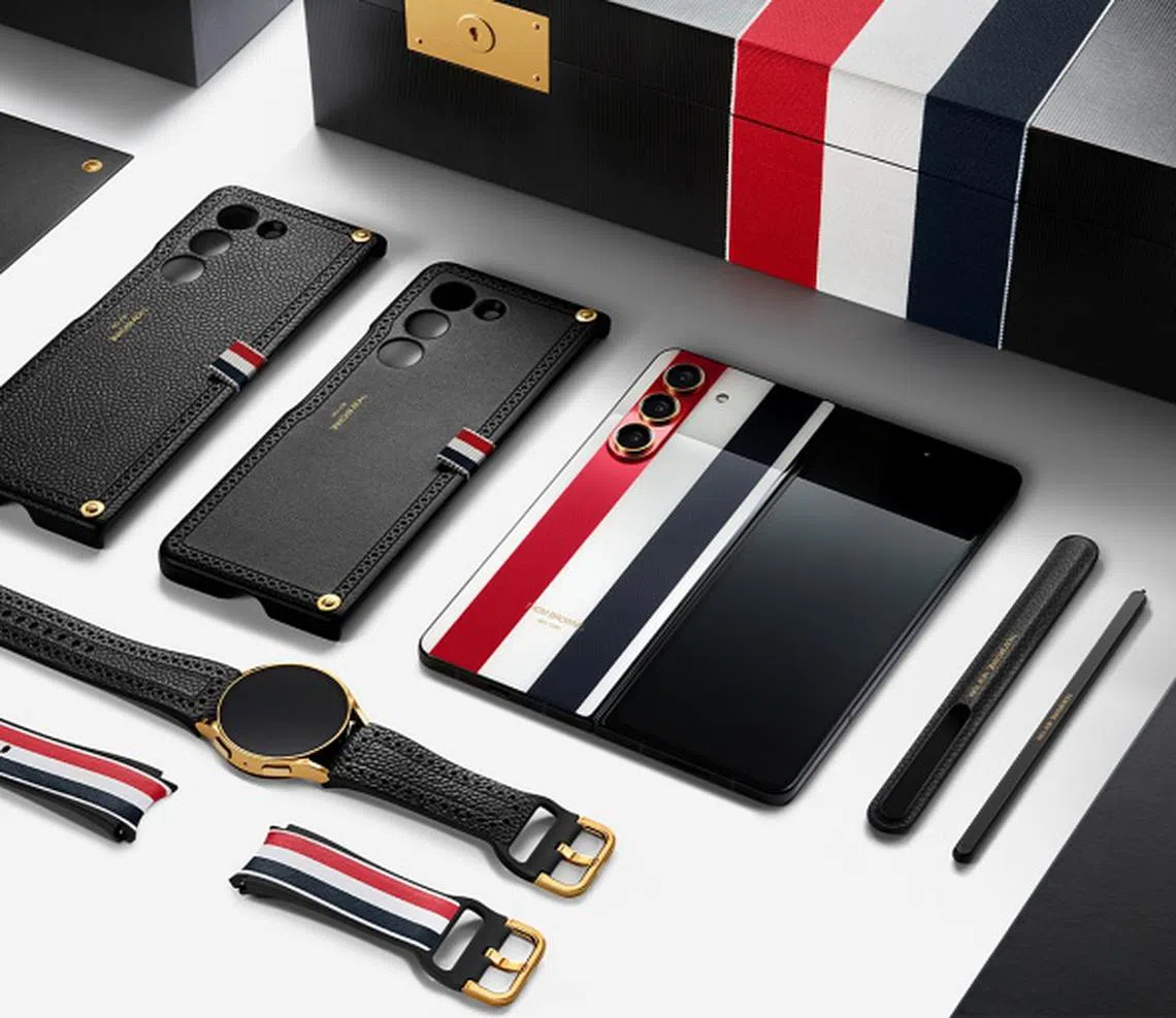 Get fancy with Thom Browne editions of the Samsung Galaxy Z Fold5