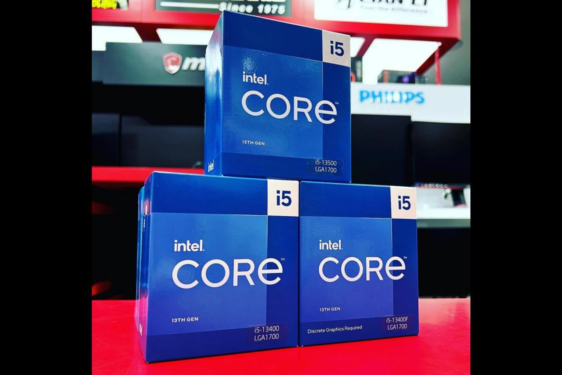 Mainstream 13th Gen Core processors have landed in Singapore! (Image source: PC Themes Facebook page)
