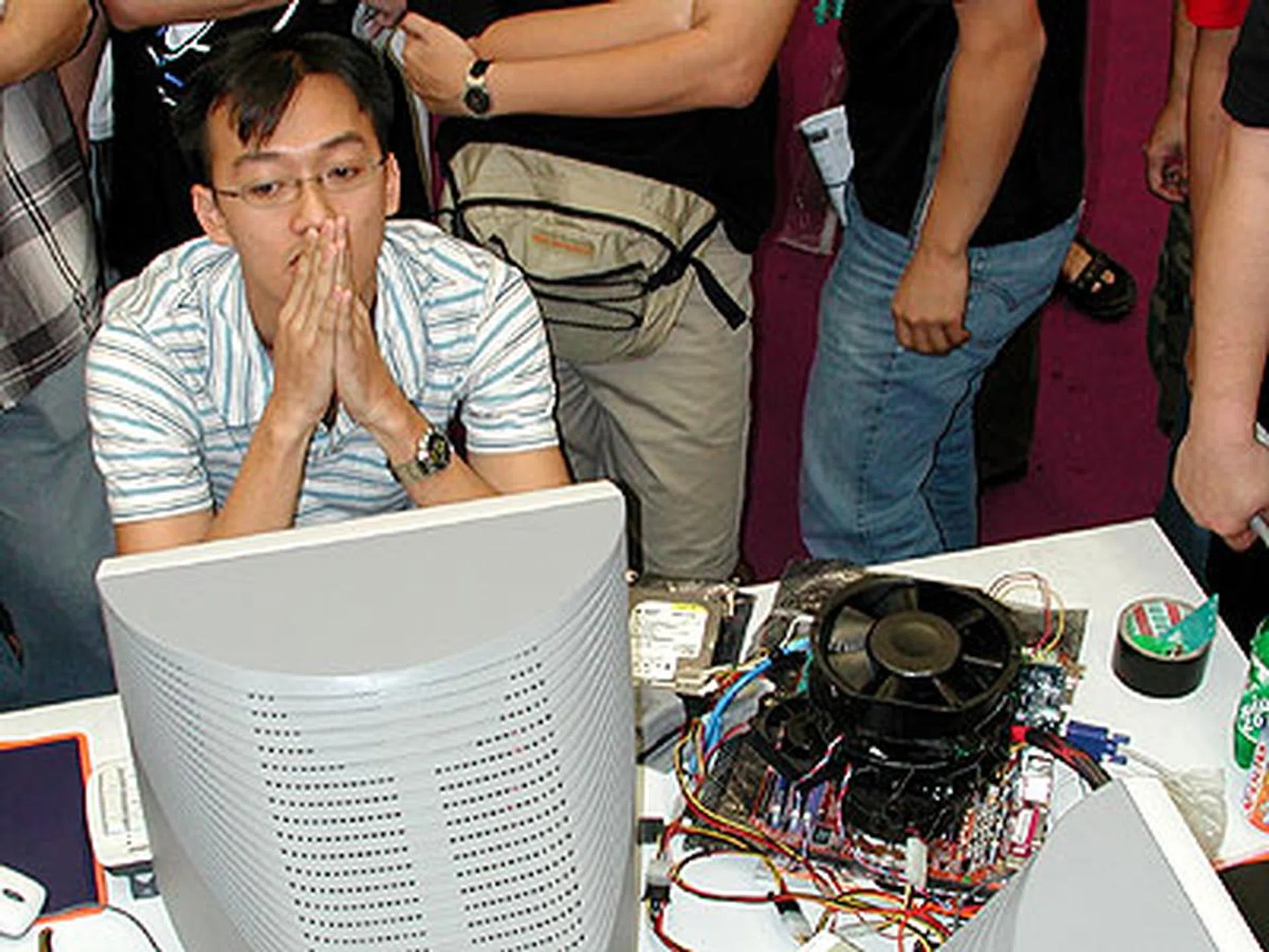 "Oh, please God, don't let it crash..... please, please pretty please."