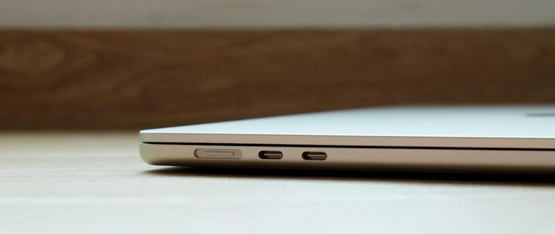 Despite the larger chassis, you still only get two USB-C ports and a 3.5mm headphone jack. 