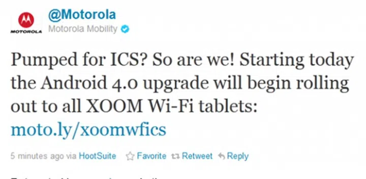 Source: Motorola Twitter