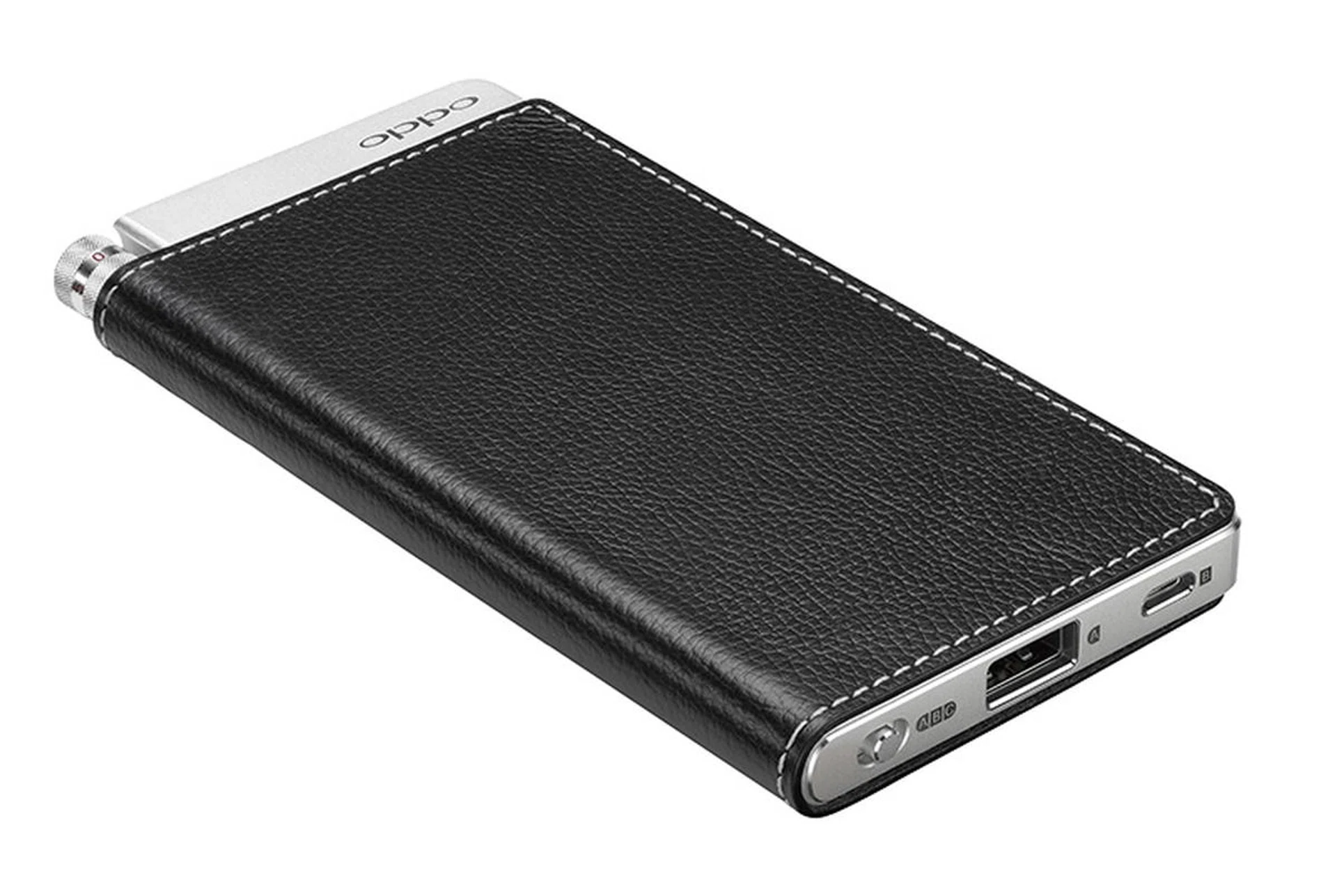 The Oppo HA-2SE features a chassis wrapped with genuine leather. (Image source: Oppo)