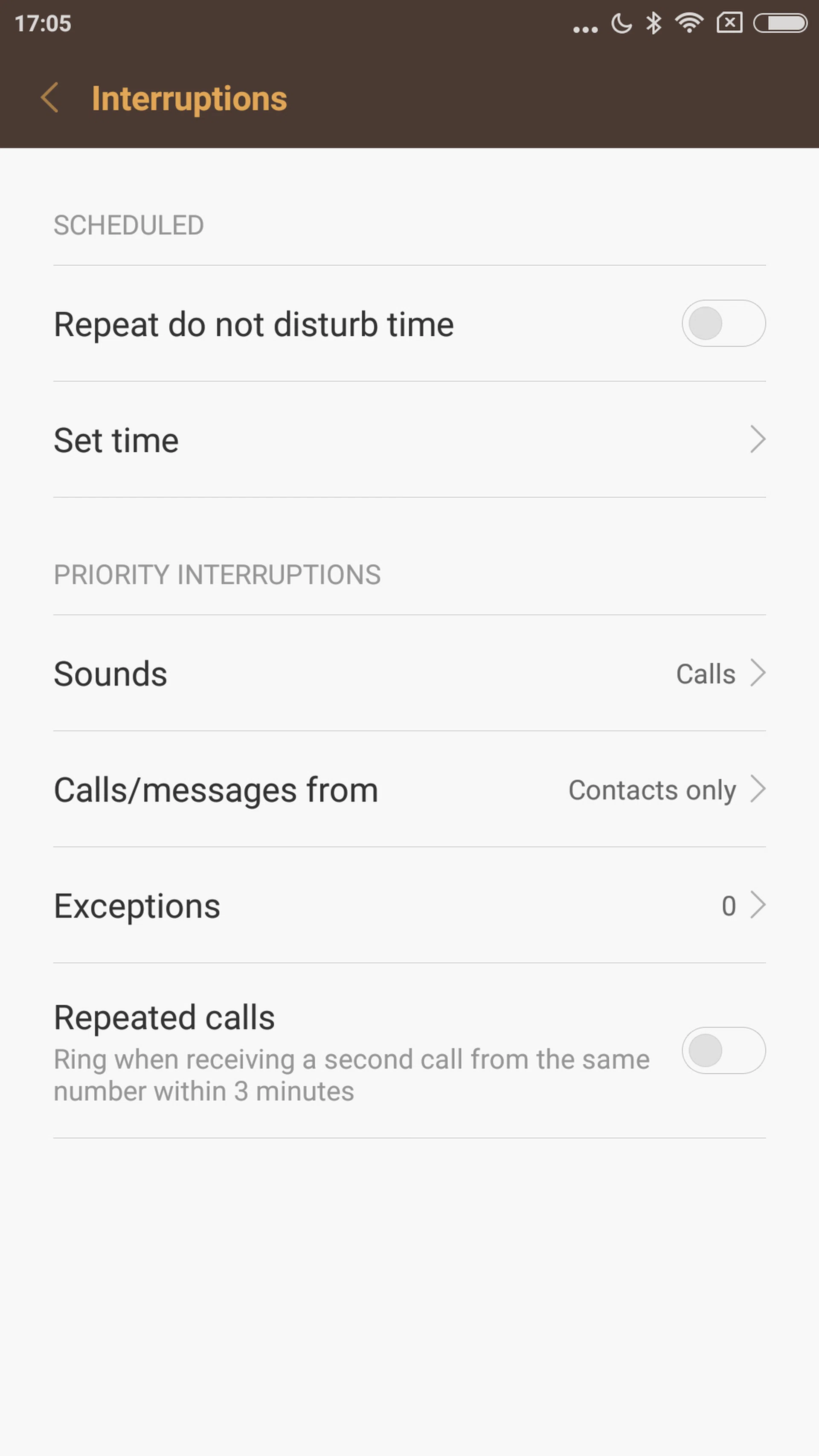 Schedule your DND periods with this page, found under Settings > Do Not Disturb.