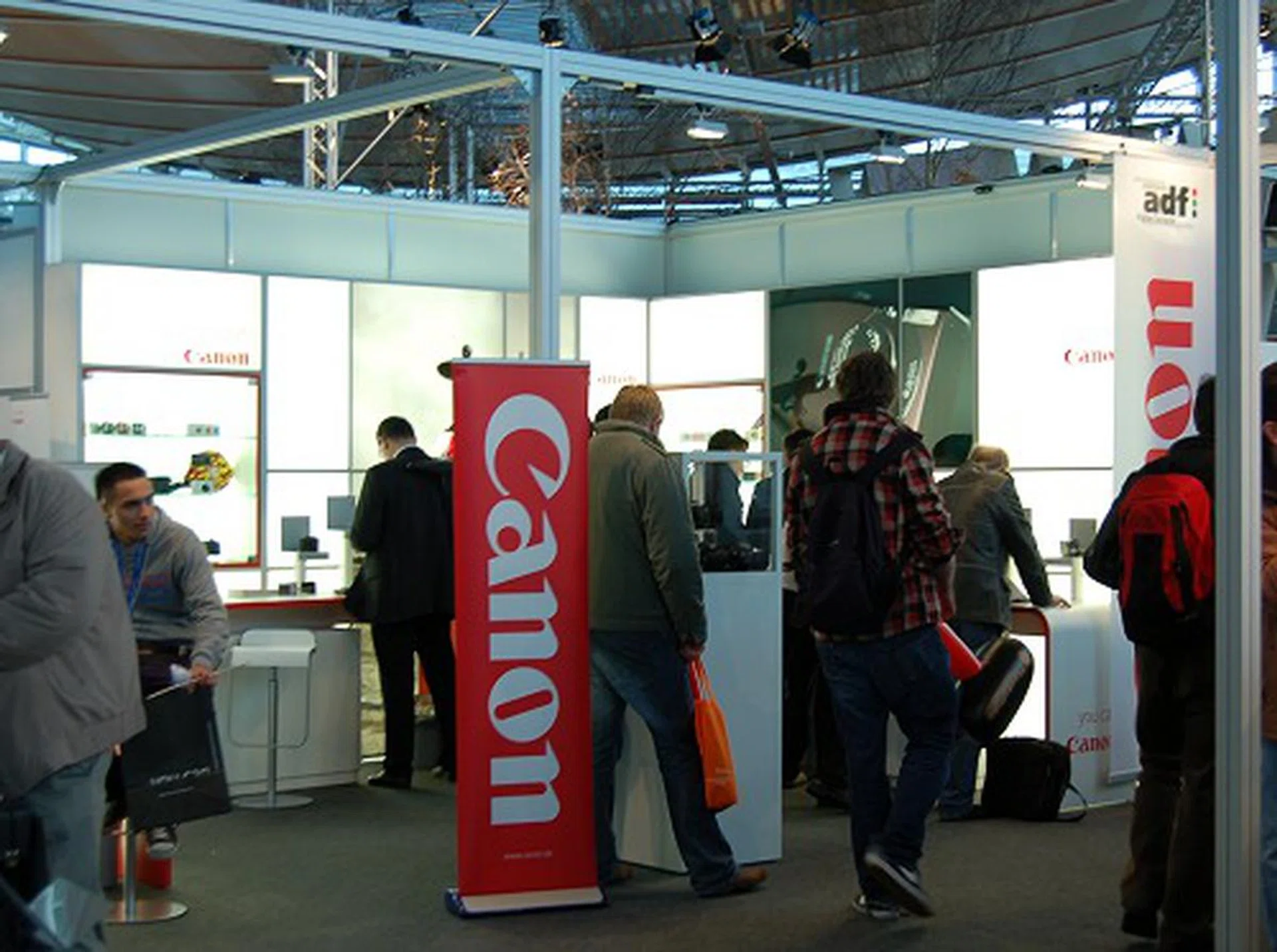  Canon had a rather small presence at CeBIT, but it sure packed a lot of goodies in the space they had.  