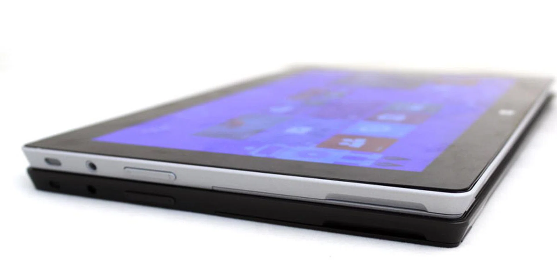 It's hard to tell that the Surface 2 is slimmer and lighter, but it does have a cleaner design.