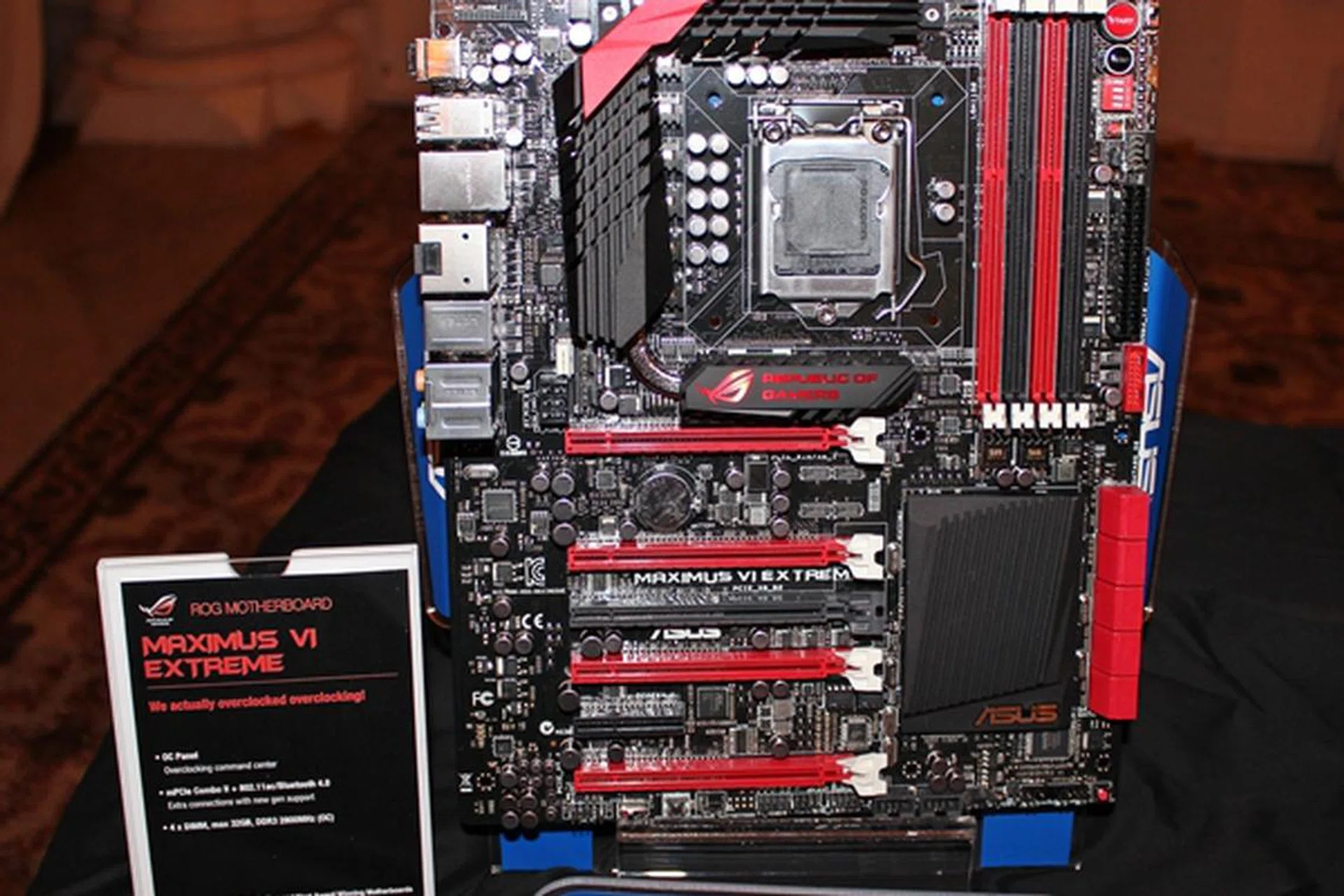 The Maximus VI Extreme ROG motherboard is probably the pinnacle of motherboard engineering in the upcoming Intel Z87 lineup.