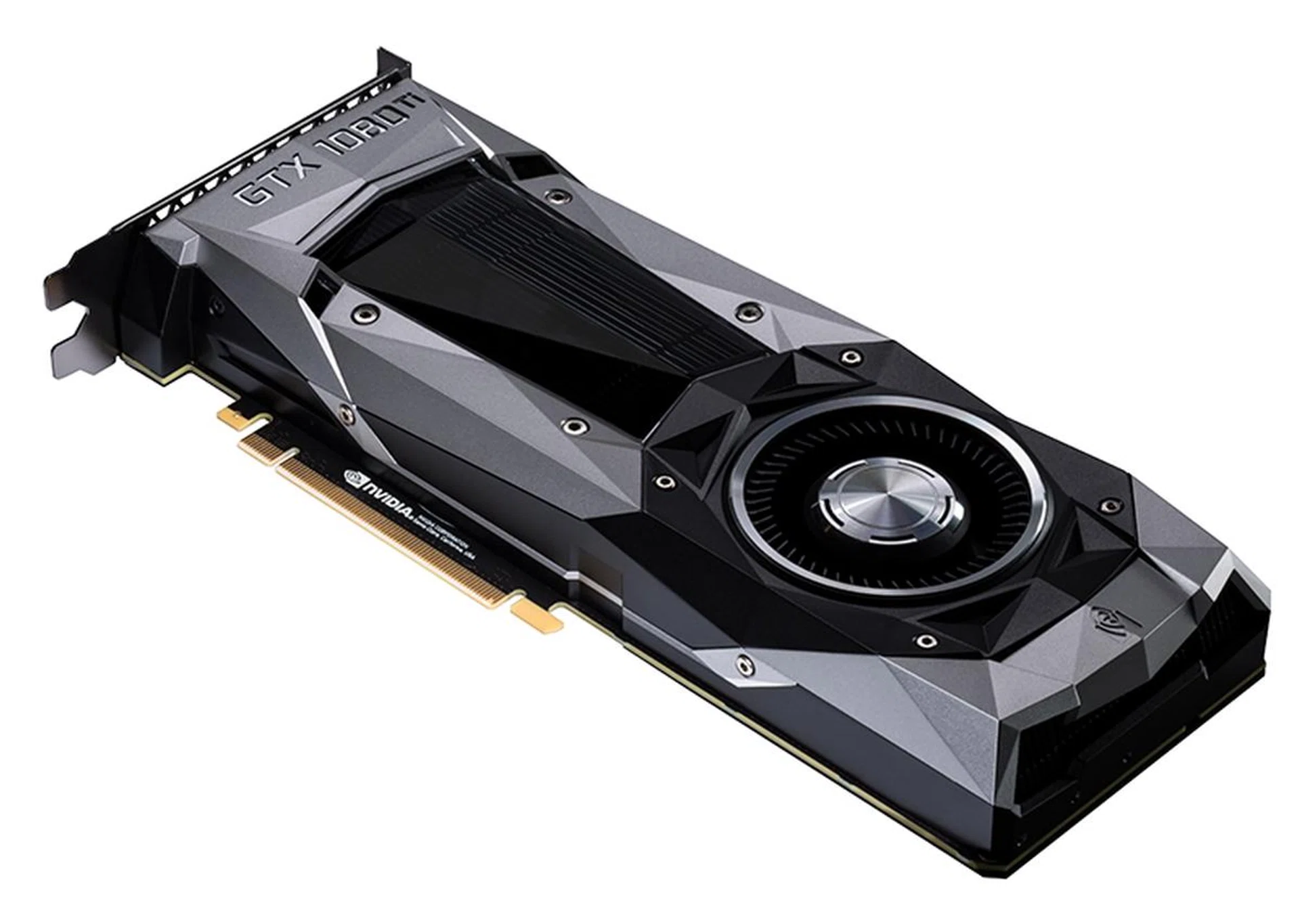 The familiar faceted design makes a return here as well. (Image Source: NVIDIA)