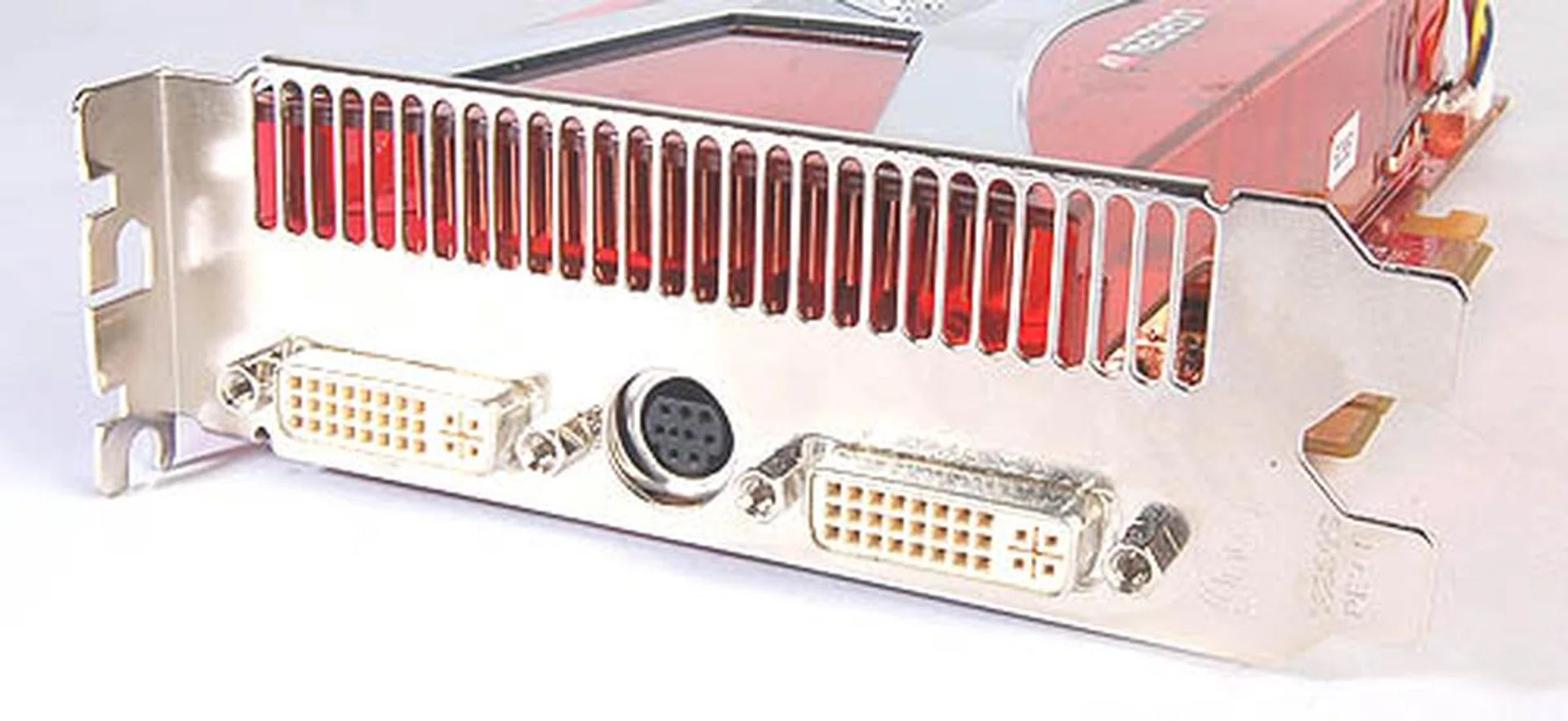 Standard dual DVI ports for CrossFire if you so desire.