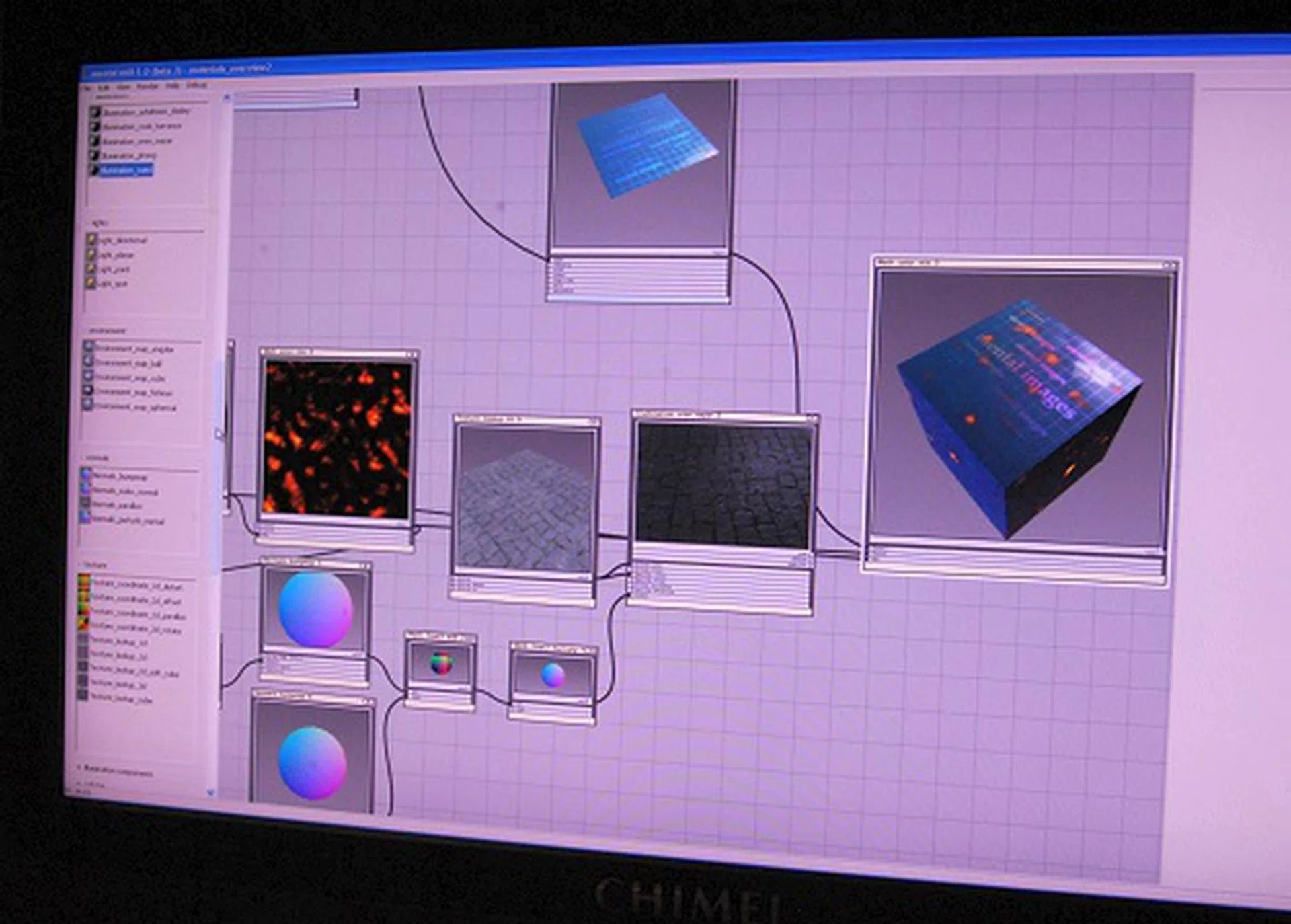 mental mill is still in beta at the moment, but it will be officially available sometime next year and has a lot of potential with its slick interface for easier manipulation of shaders. In fact they are forging close ties with leading industry application vendors to ensure their shaders can be output to compatible formats for reusability.
