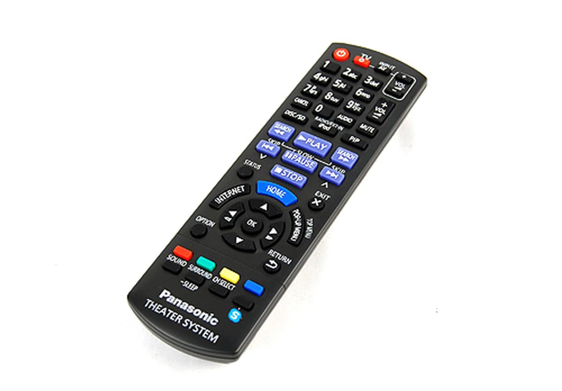 The remote control has a logical and sensible layout. However, we found ourselves constantly mixing up the "home" and "up" buttons due to the small circumference of the directional buttons layout.
