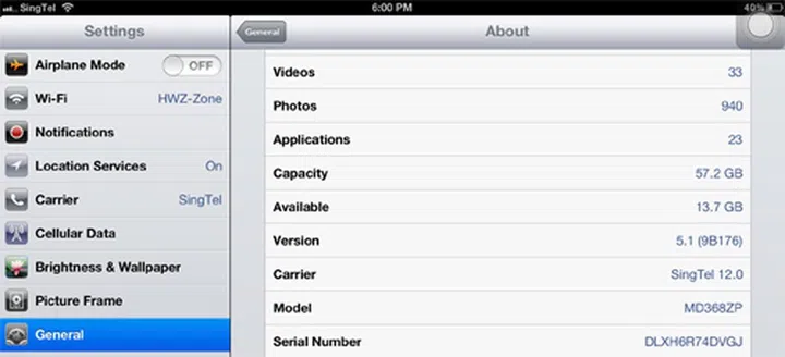 Looks like the current carrier settings doesn't come with personal hotspot on the new iPads.
