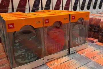 Image of the seized counterfeit JBL products 