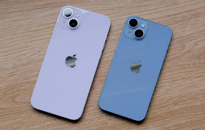 The Apple iPhone 14 Plus and iPhone 14.