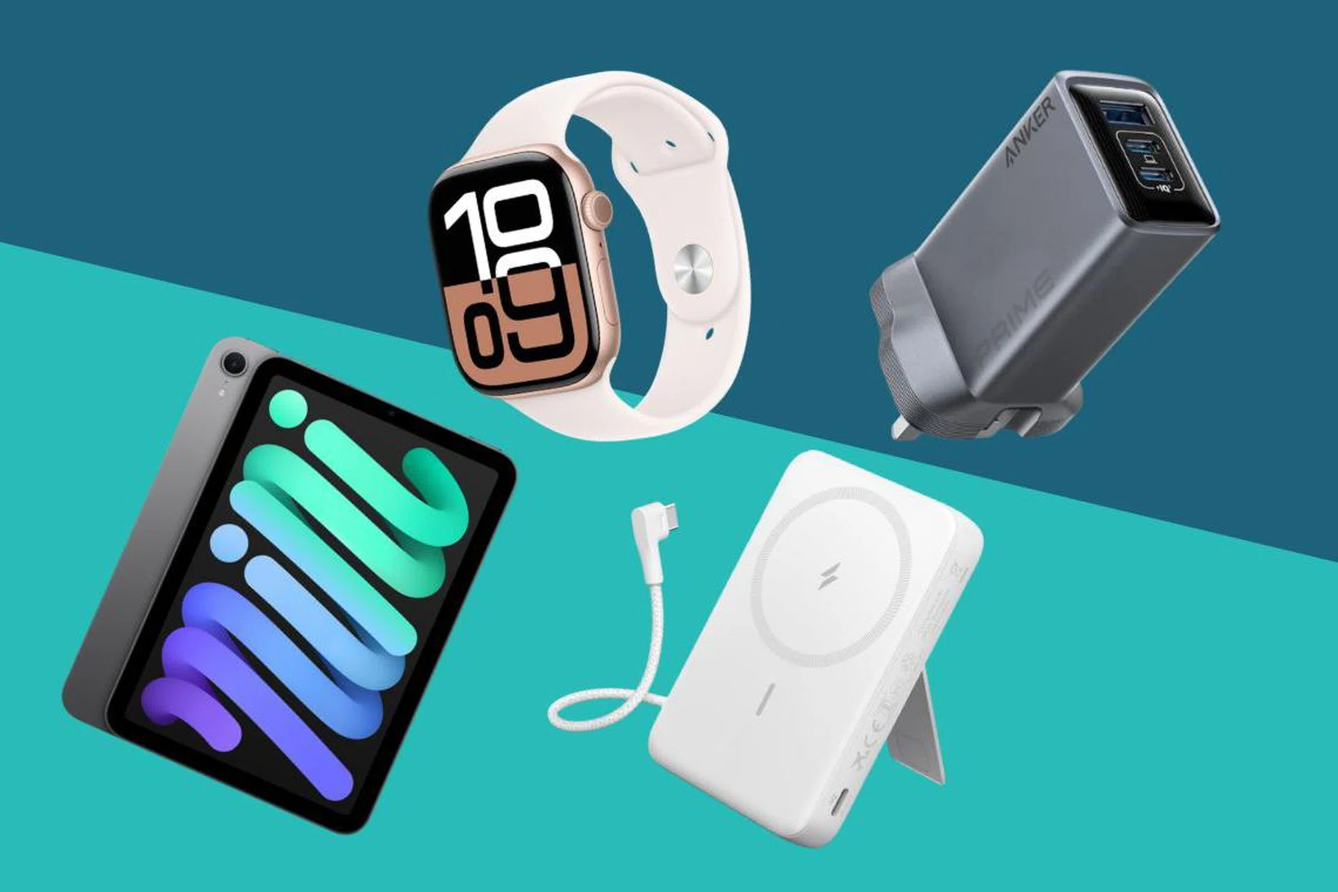 iPad Mini Apple Watch Series 10 Anker Zolo Magnetic Power Bank Anker 100W charger