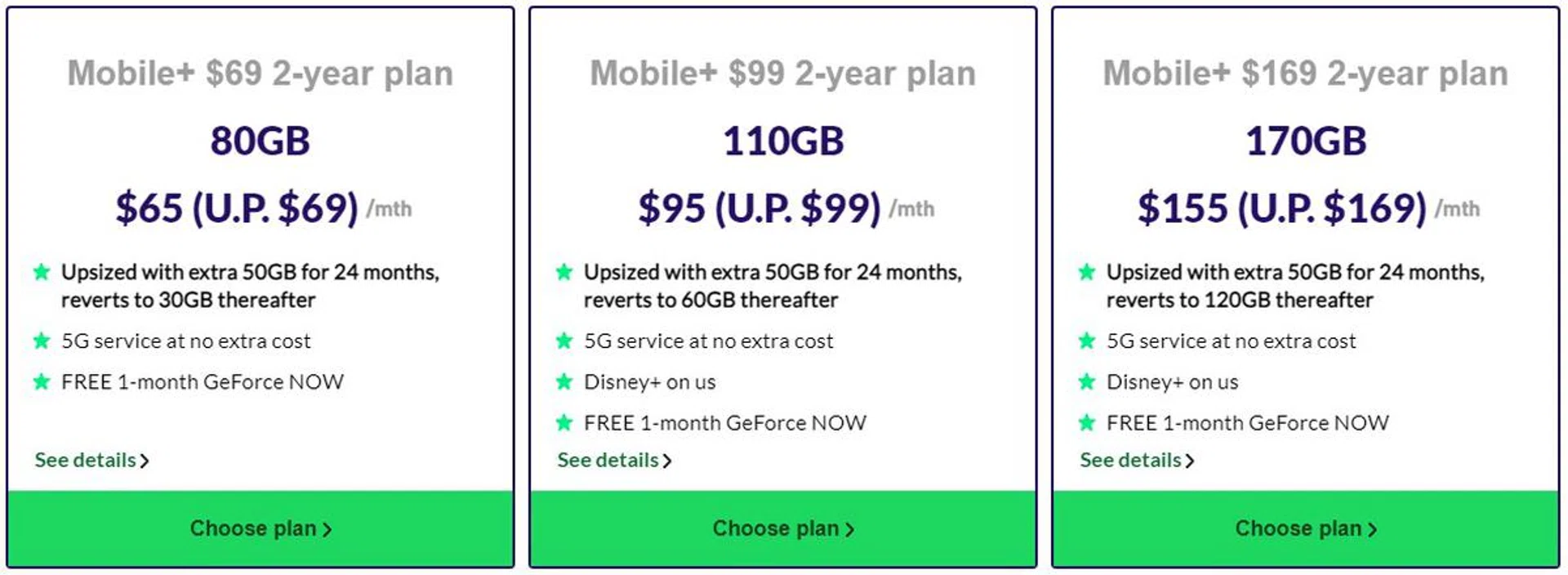 StarHub adds 50GB to all Mobile+ plans, for a period of 24 months.