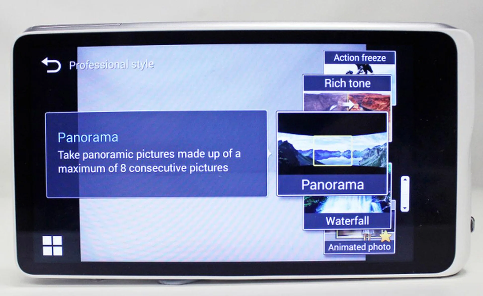The Samsung Galaxy Camera 2 comes with quite a few preset modes for those who don't wish to deal with manual controls.