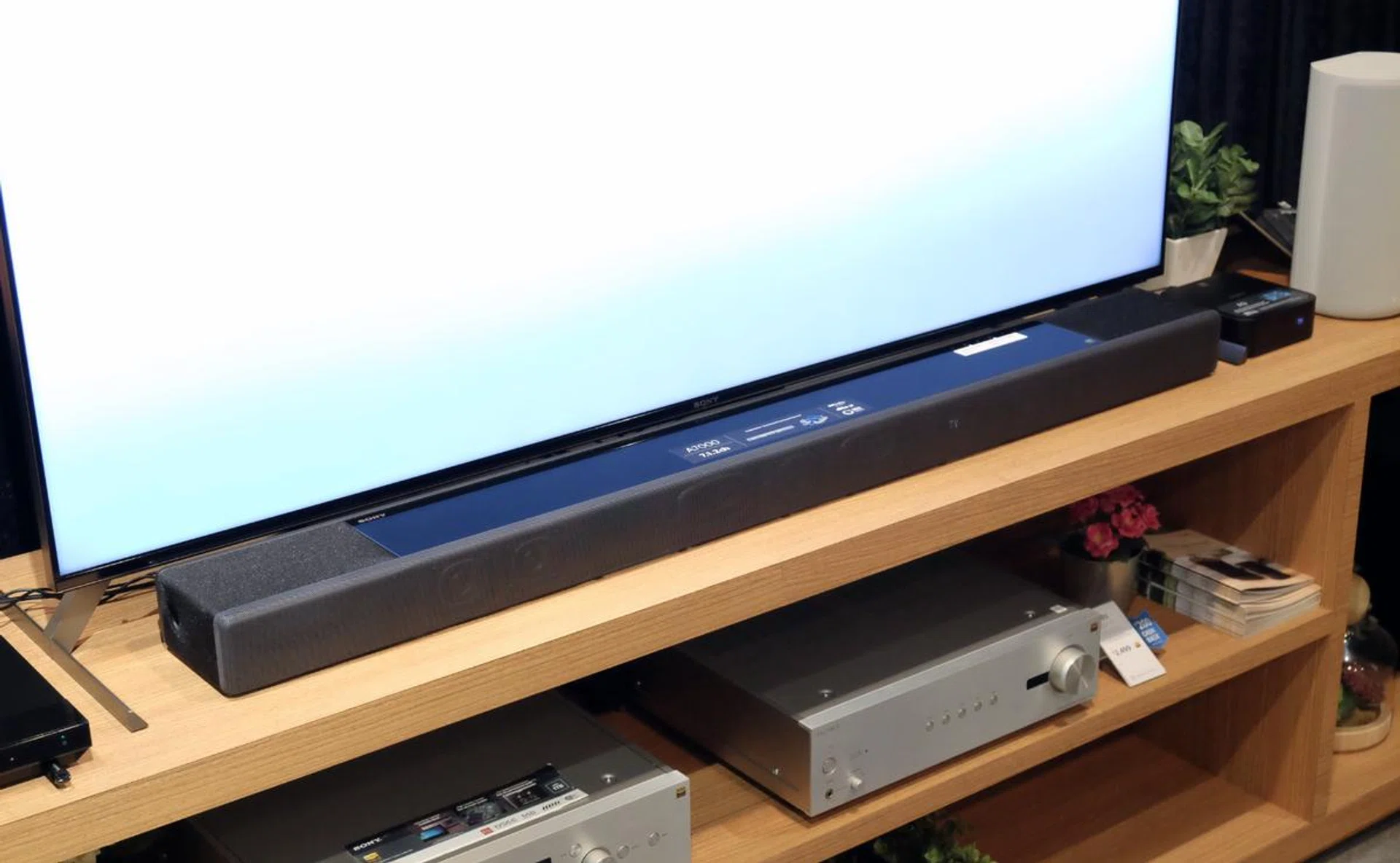The HT-A7000 is a 7.1.2 soundbar with multiple speakers.