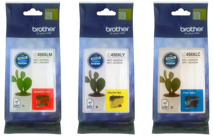 Each colour comes with its own colour ink cartridge. Image courtesy of Brother. 