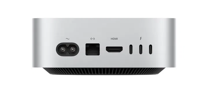 Apple Mac mini M6 rear ports