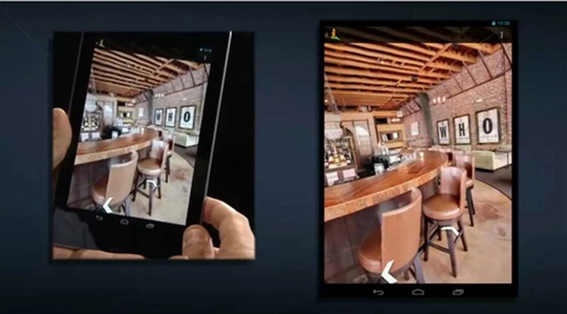 Isn't it cool that you can check out a place before you get there on the Google Nexus 7 tablet via the compass mode?