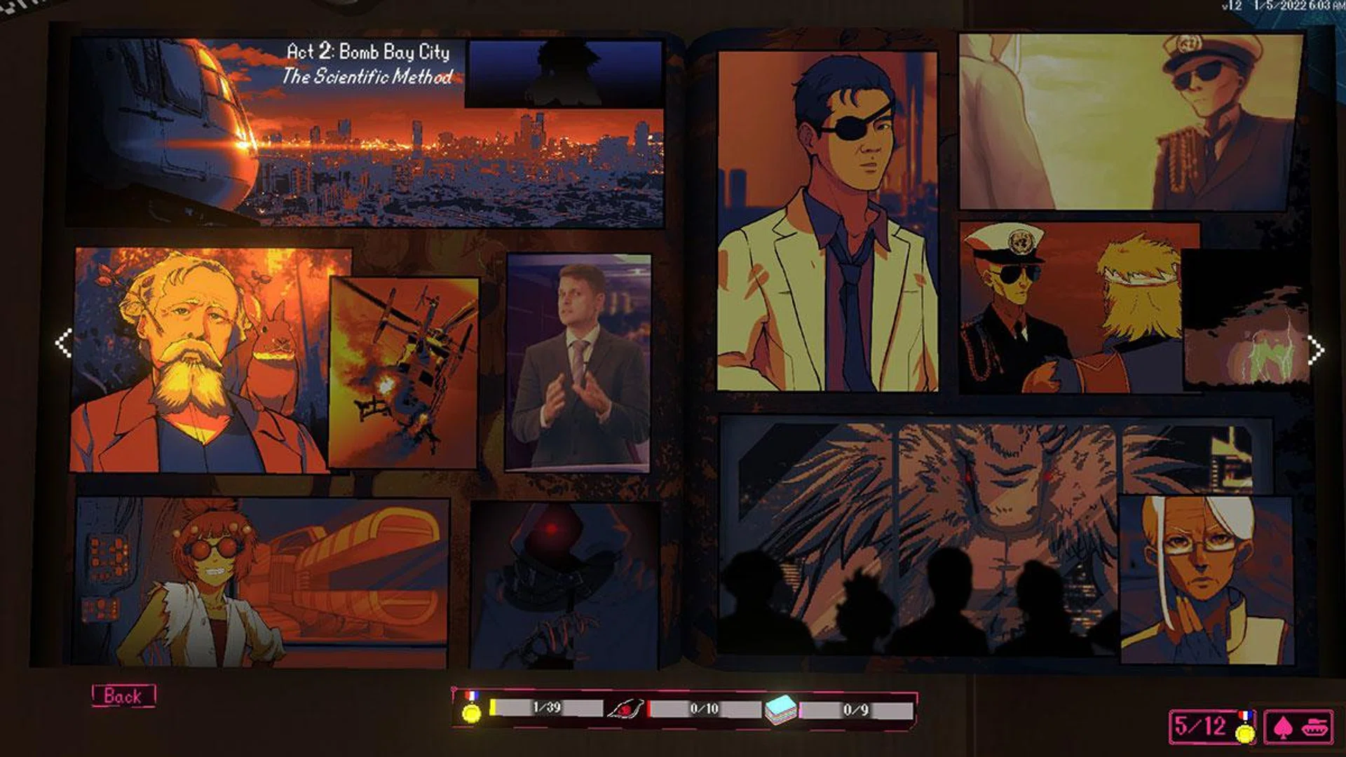 Campaign missions are displayed through comic book panels like these.