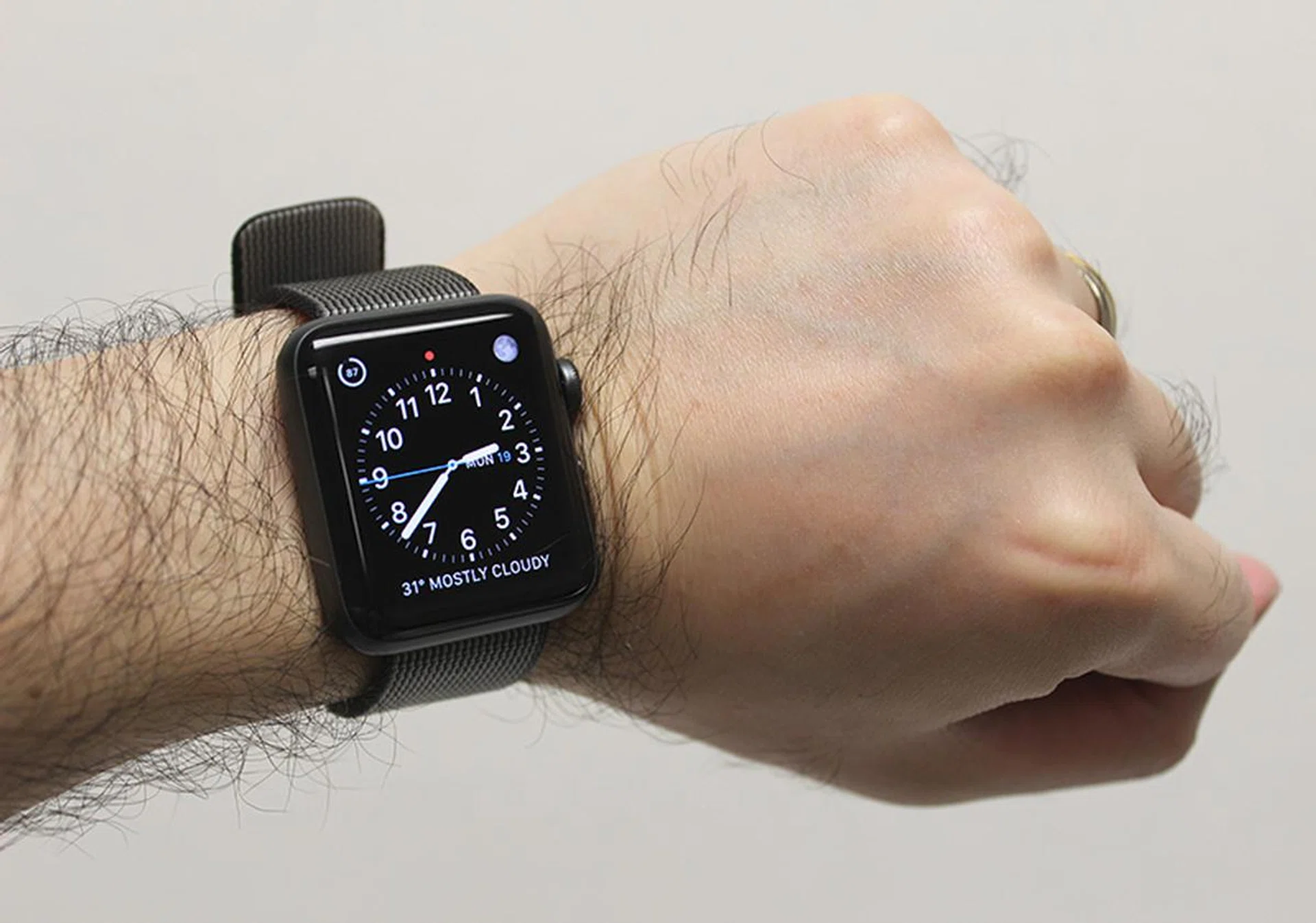 The Apple Watch Series 2 wears comfortably on the wrist, and has great wrist presence thanks to its strong design and bright display.