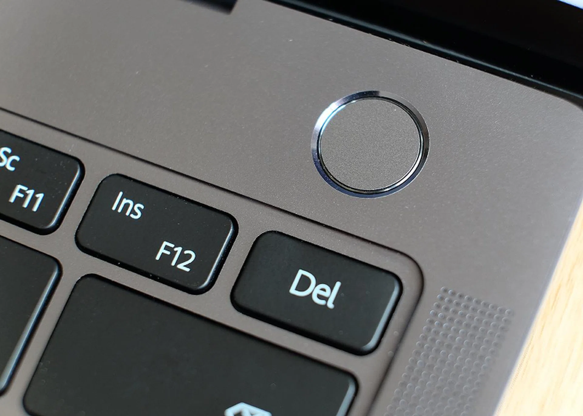 Just like the MateBook 13, the MateBook X Pro's power button doubles up as a fingerprint scanner.