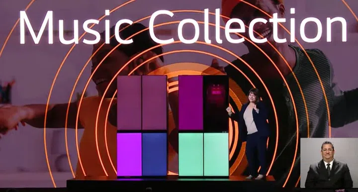 There's even a music collection of colours that will sync and beat to your music's rhythm! (Image source: LG)
