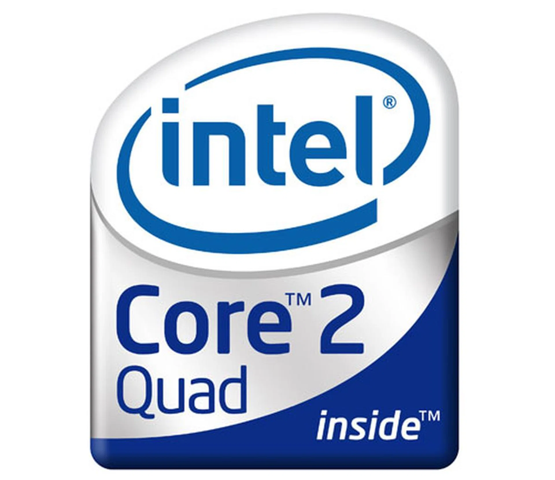The new Intel Core 2 quad processor logo.
