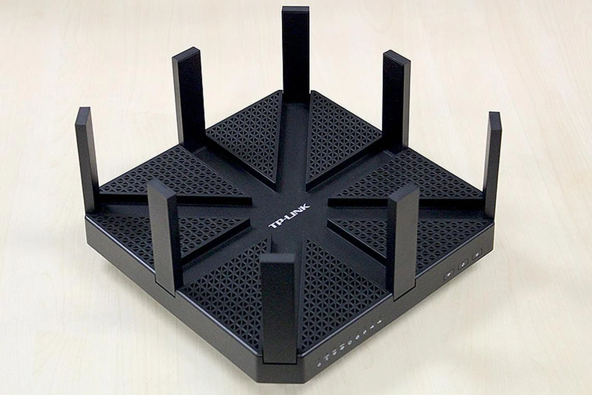 Say hi to 802.11ad. The TP-Link Talon AD7200 offers data transfer rates of up to 7200Mbps thanks to this new wireless standard.