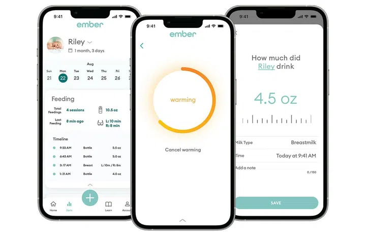 Ember's phone app. Source: Ember.