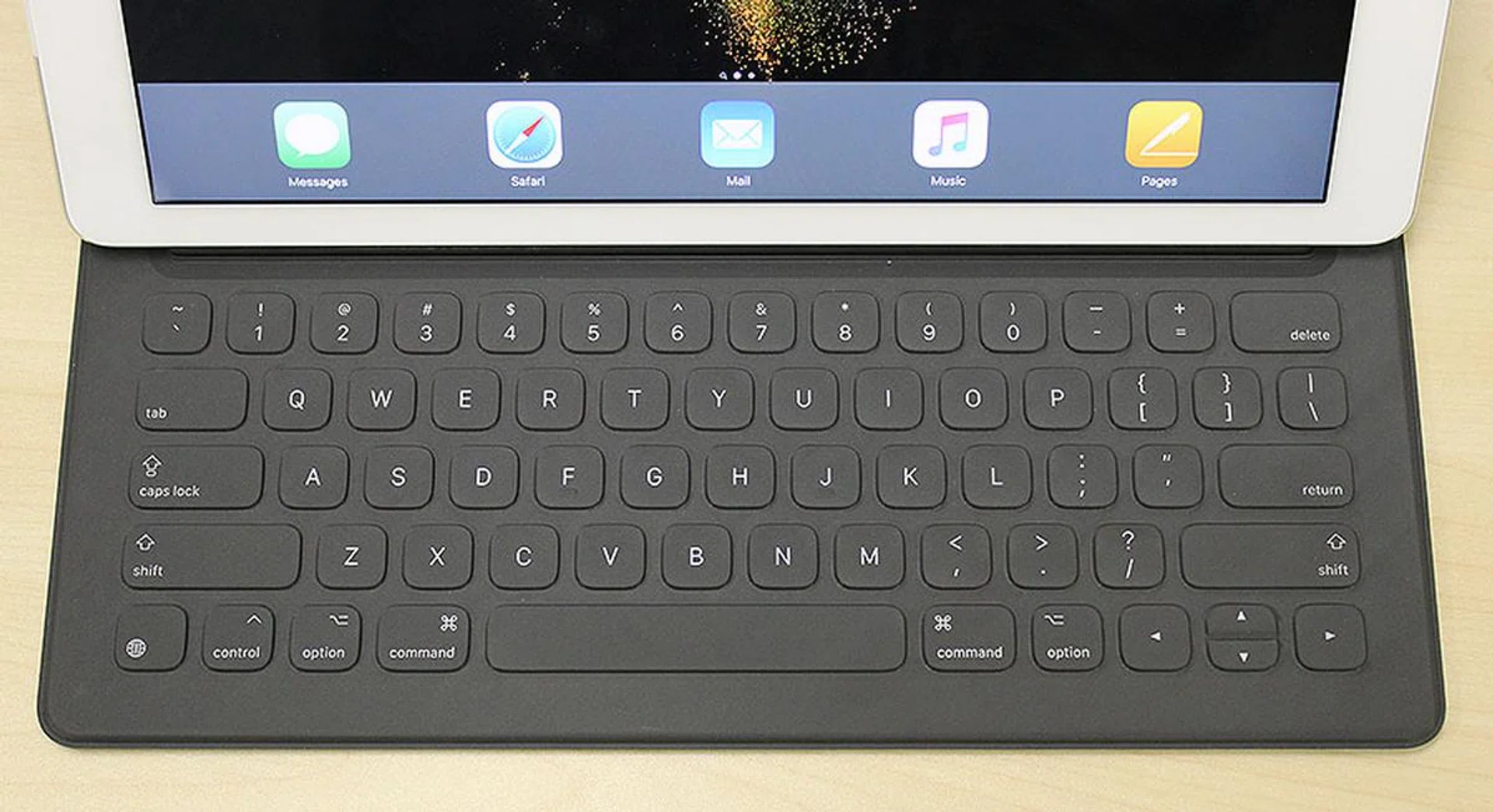 The keys are large and pleasant to type on.