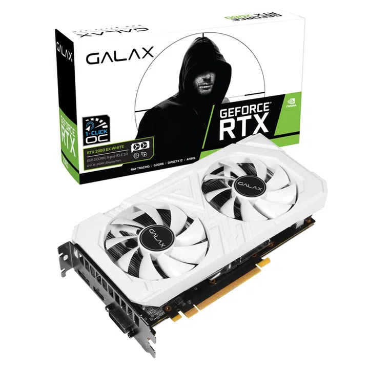 Galax GeForce RTX 2060 EX White (1-Click OC) (Image source: Galax)
