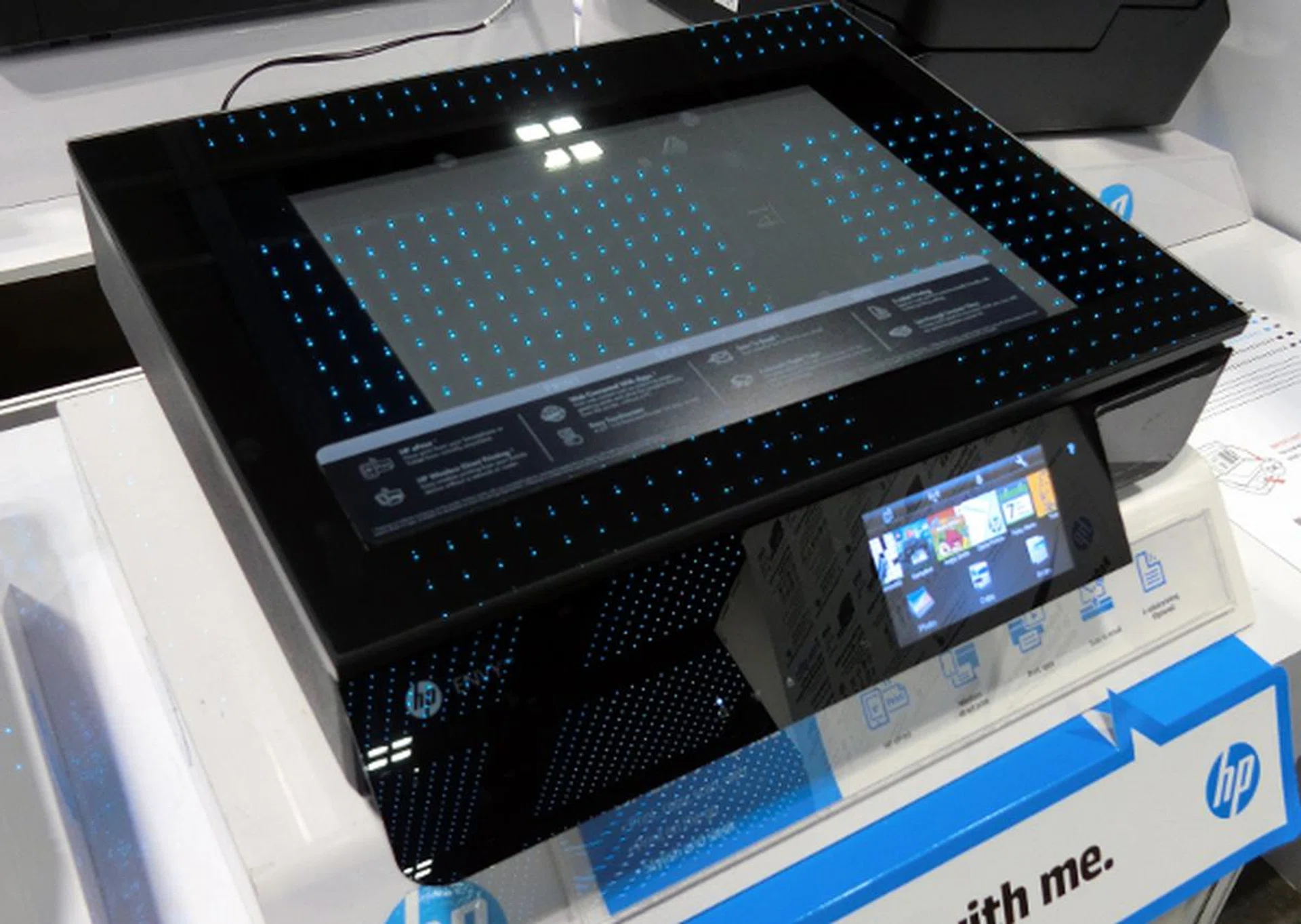 If you value good looks (and an automatic duplexer) in a printer, here's the HP Envy 120 all-in-one printer. Its stylish looks will look right at home in your designer cubicle.