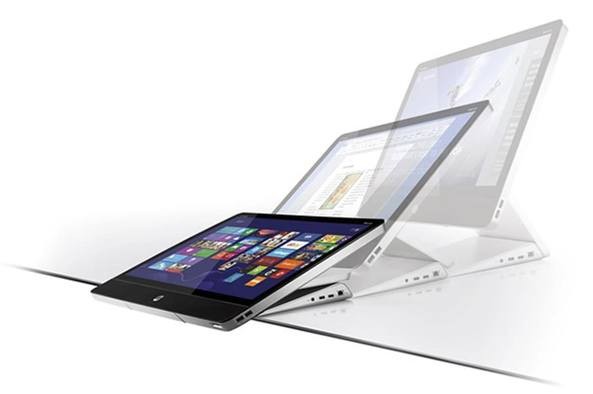The stand lets users fold the Recline 27 is such a way that is easier to use the responsive touchscreen display.