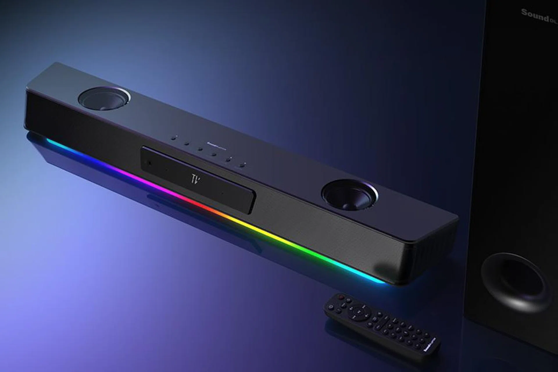 Meet the new Creative Sounds Blaster Katana V2X, now with a more compact subwoofer. (Image source: Creative)