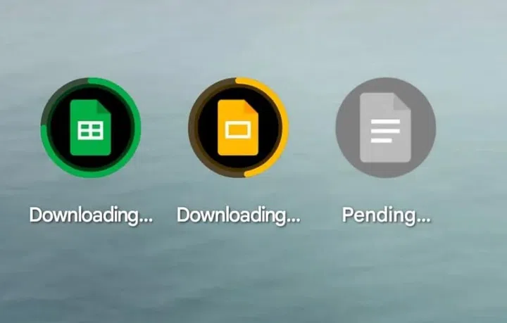 You can download up to two apps at the same time on Google Play. (Image source: 9to5Google)