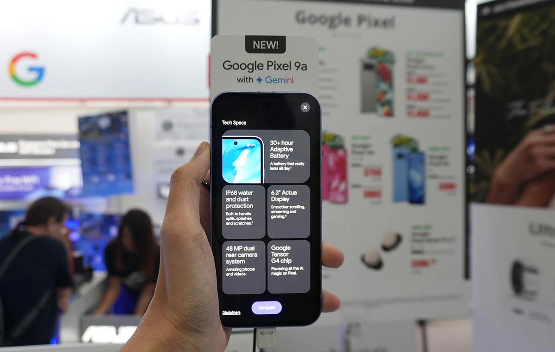 The Google Pixel 9a. Image: HWZ 