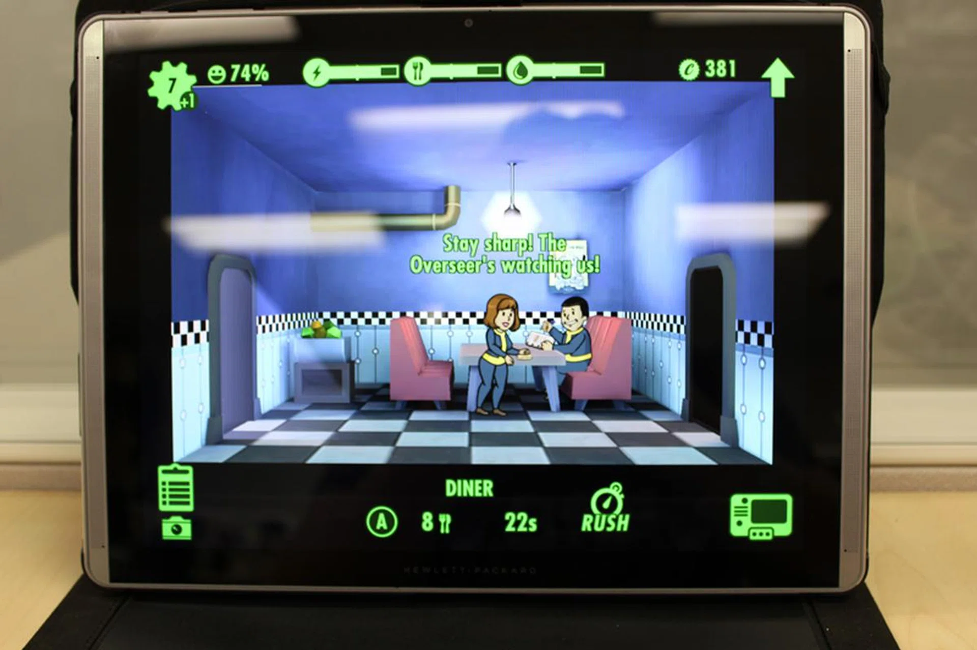 The screen looks pretty good, with vivid colors, though its glossy nature means reflections are a constant issue.