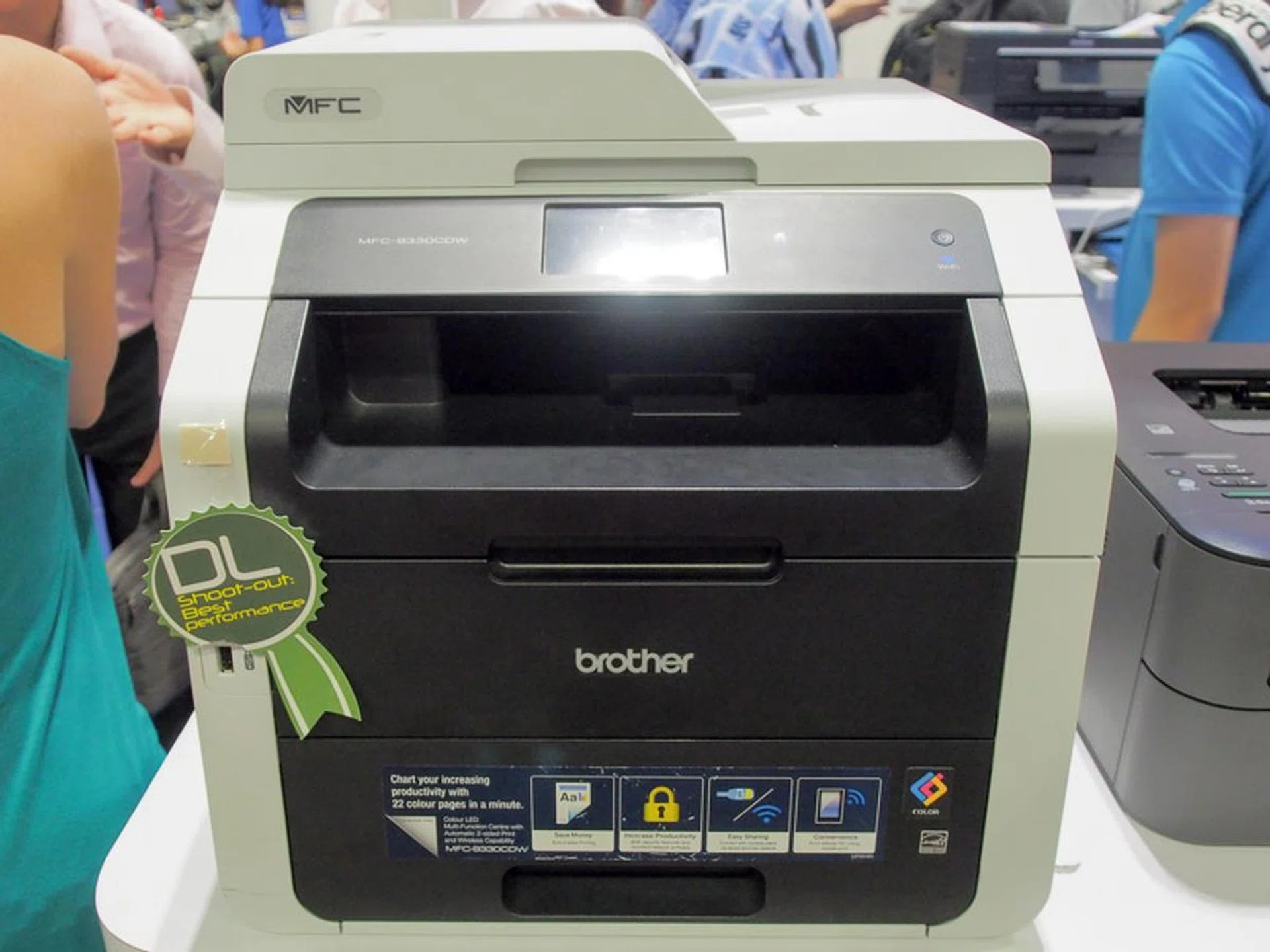 The MFC-9330CDW is a color LED printer and multi-function printer that does auto duplex, prints up to 22ppm for both mono and color and is Wi-Fi enabled for Wi-Fi direct printing.
This is going for $598 (usual price $698), with a free $100 Takashimaya shopping voucher (claimable from the Brother office) and delivery. However, if you do cash-and-carry at the IT Show, you’ll get the voucher immediately and $50 off, making it just $548.