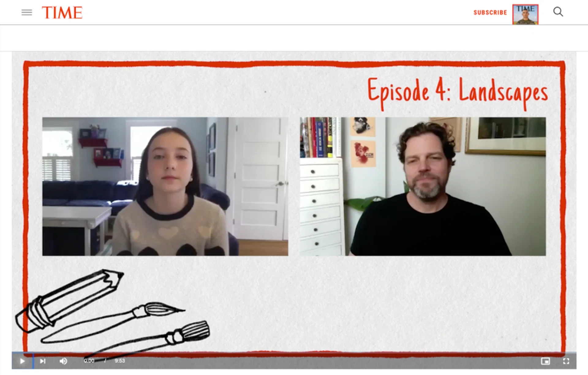 Each week, there is a different art topic to follow!