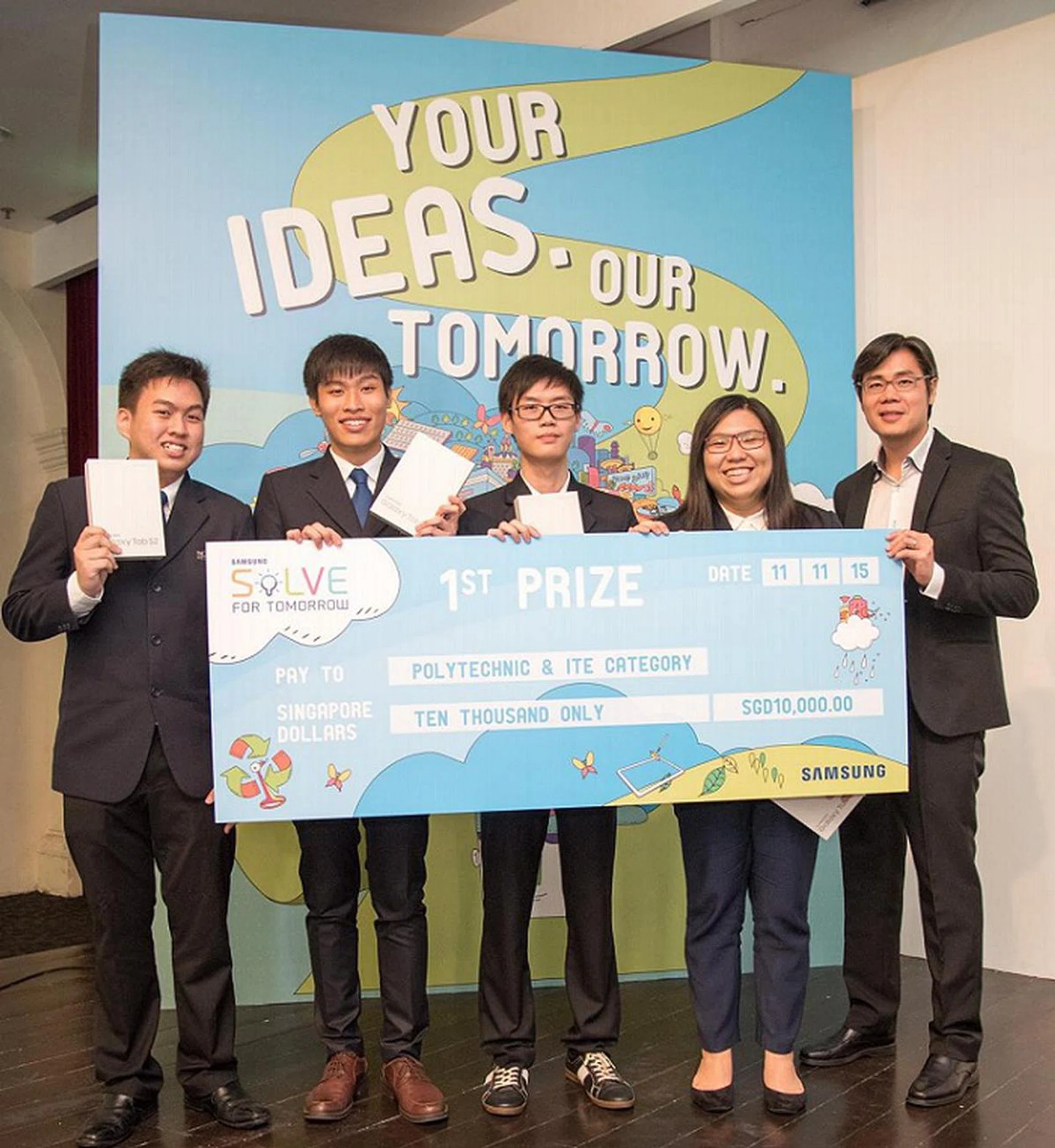 The champion of the polytechnic/ITE category, Eyebus!