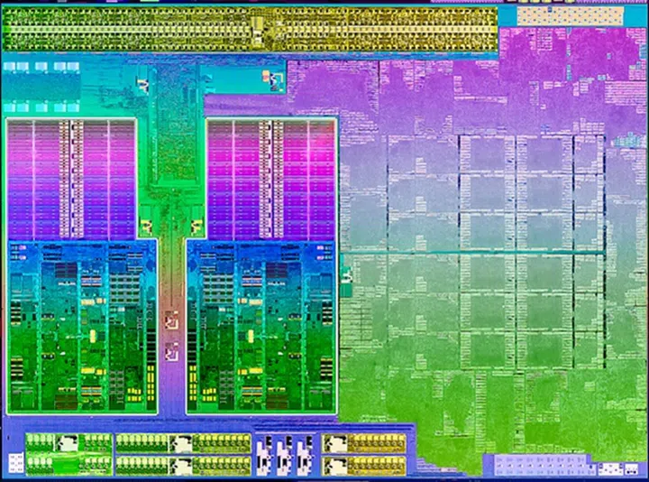 Dieshot of AMD Trinity APU. (Image Source: AMD)