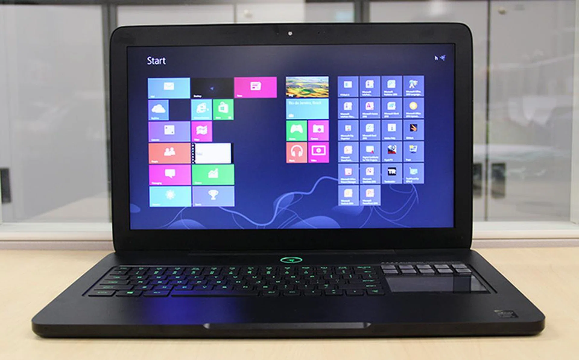 The Razer Blade Pro is the slimmest and lightest notebook in our shootout.