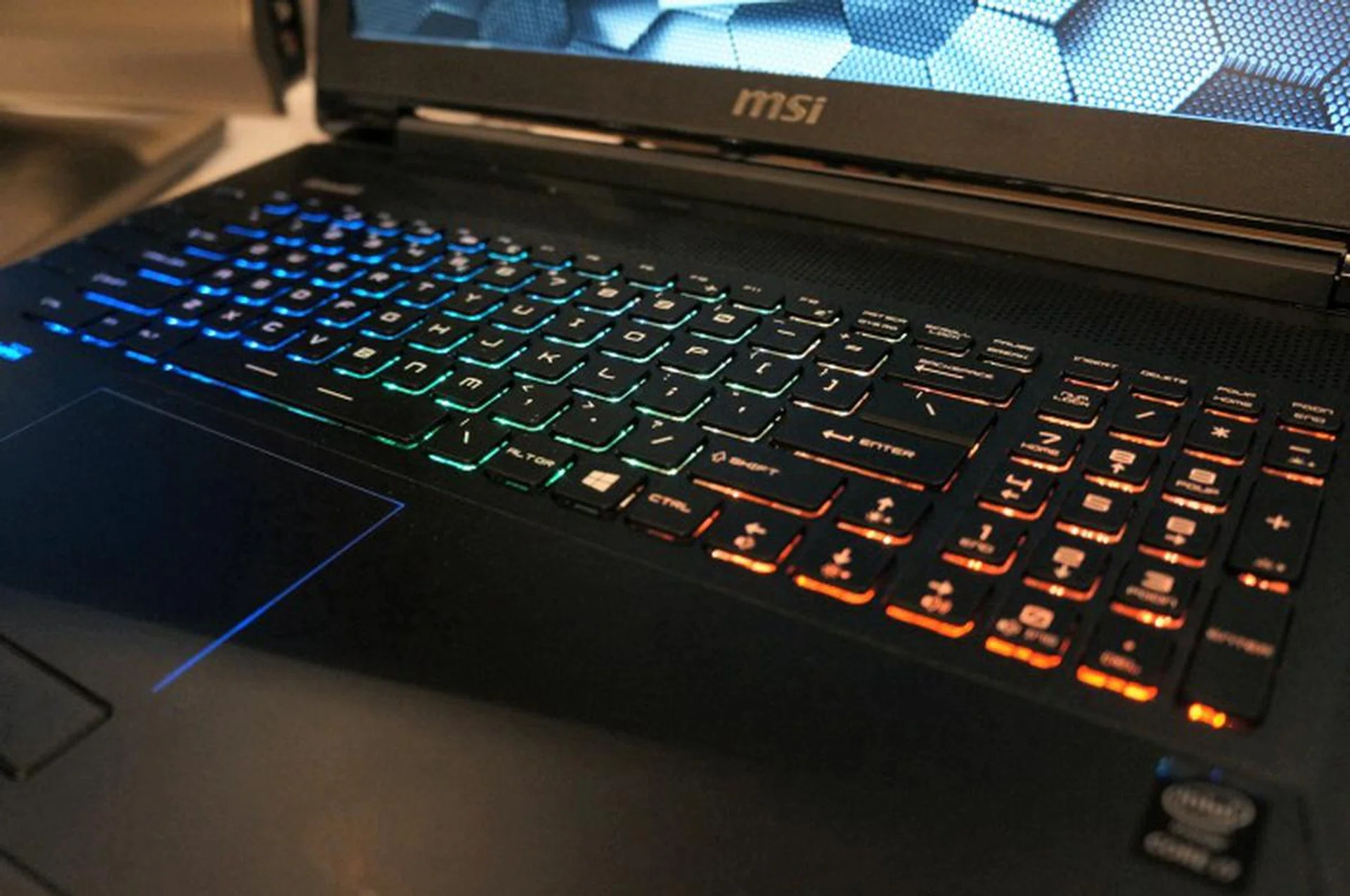 A fully customizable and illuminated SteelSeries keyboard, MSI style.